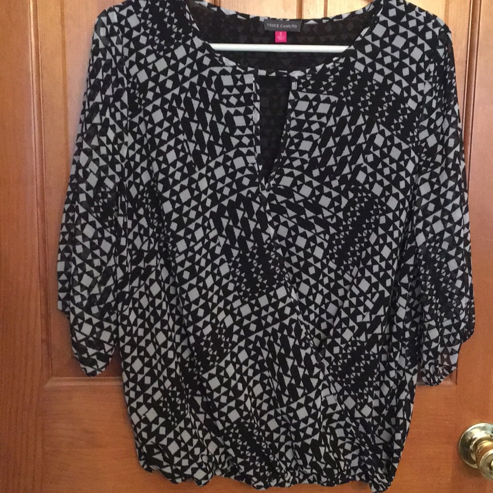Vince Camuto faux wrap top. Size S.